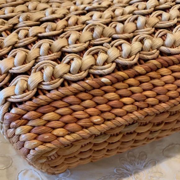 Brighton straw & leather bag - Picture 7 of 8